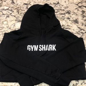 Gymshark Cropped Hoodie - Black